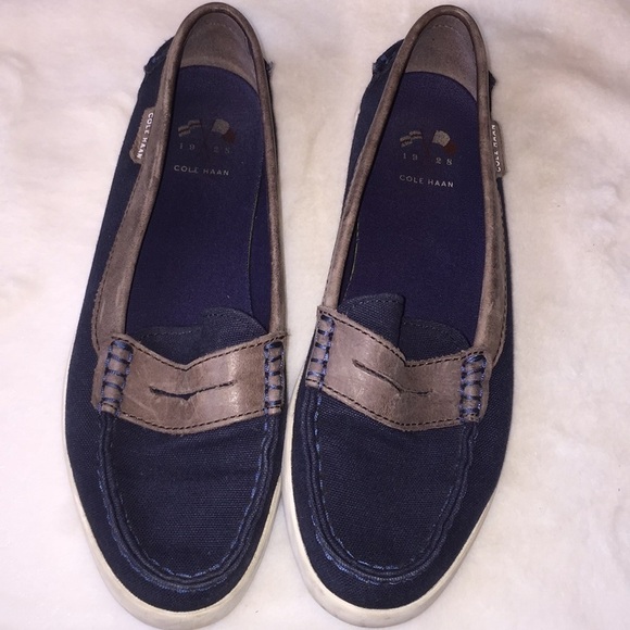 Cole Haan Shoes - Cole Haan blue brown loafers. Size 7.